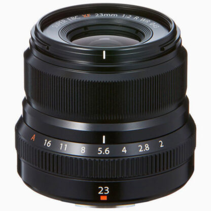 Fujinon XF 23mm f/2.0 R WR, musta