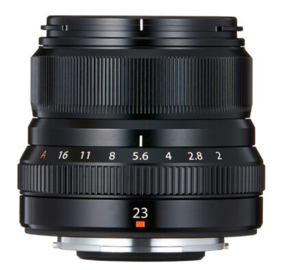 Fujinon XF 23mm f/2.0 R WR, musta