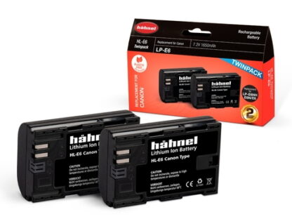 Hähnel HL-E6N Twinpack (Canon LP-E6/E6N/E6NH Replacement)