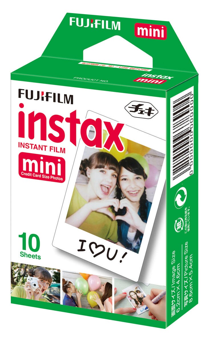 Fujifilm Instax mini pikafilmi, 10 sheets
