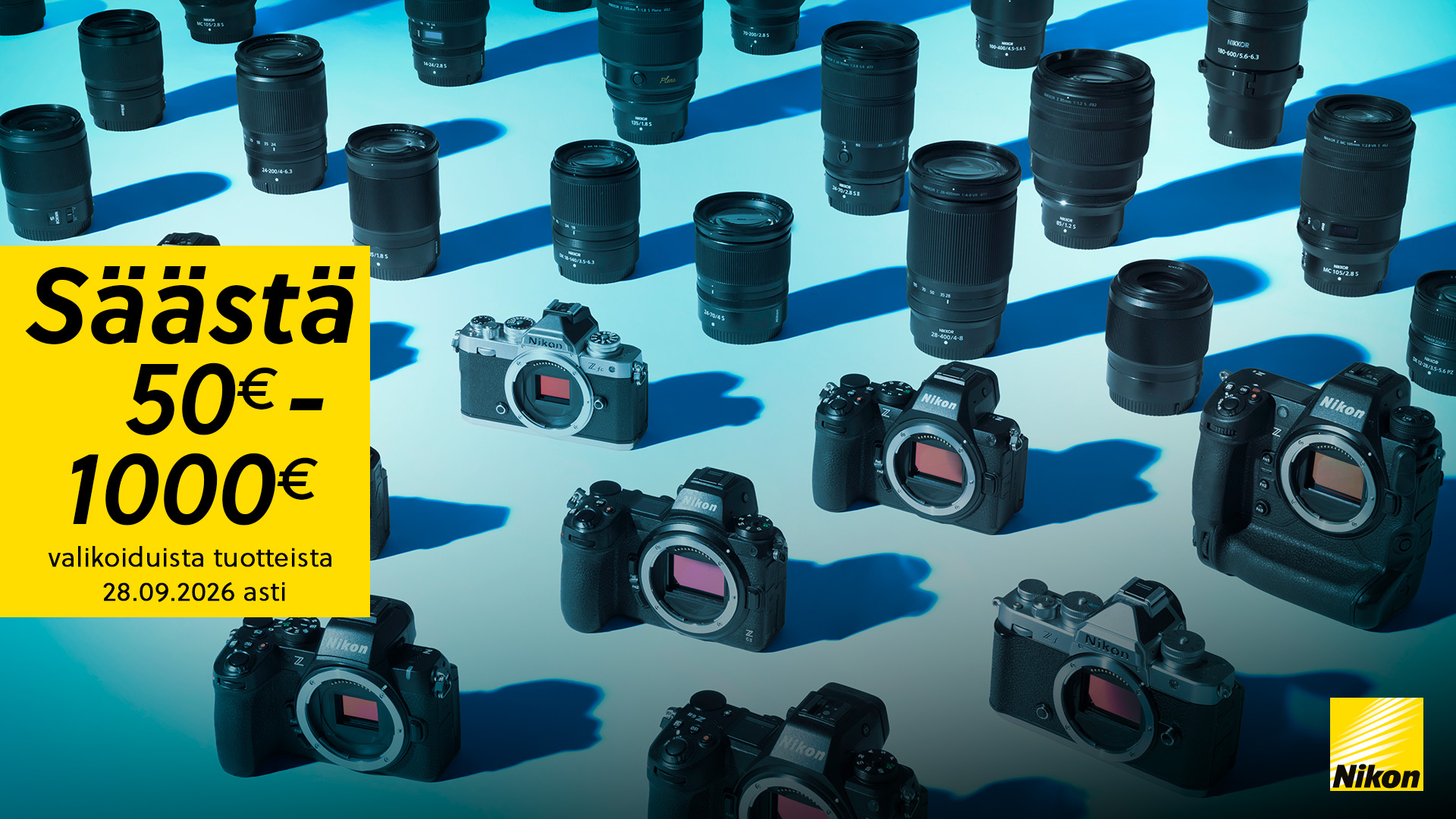 Nikon syyskampanja 28.8.-28.9.2026